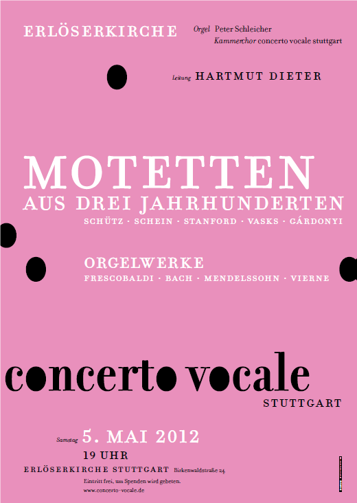 2012 Motetten Plakat