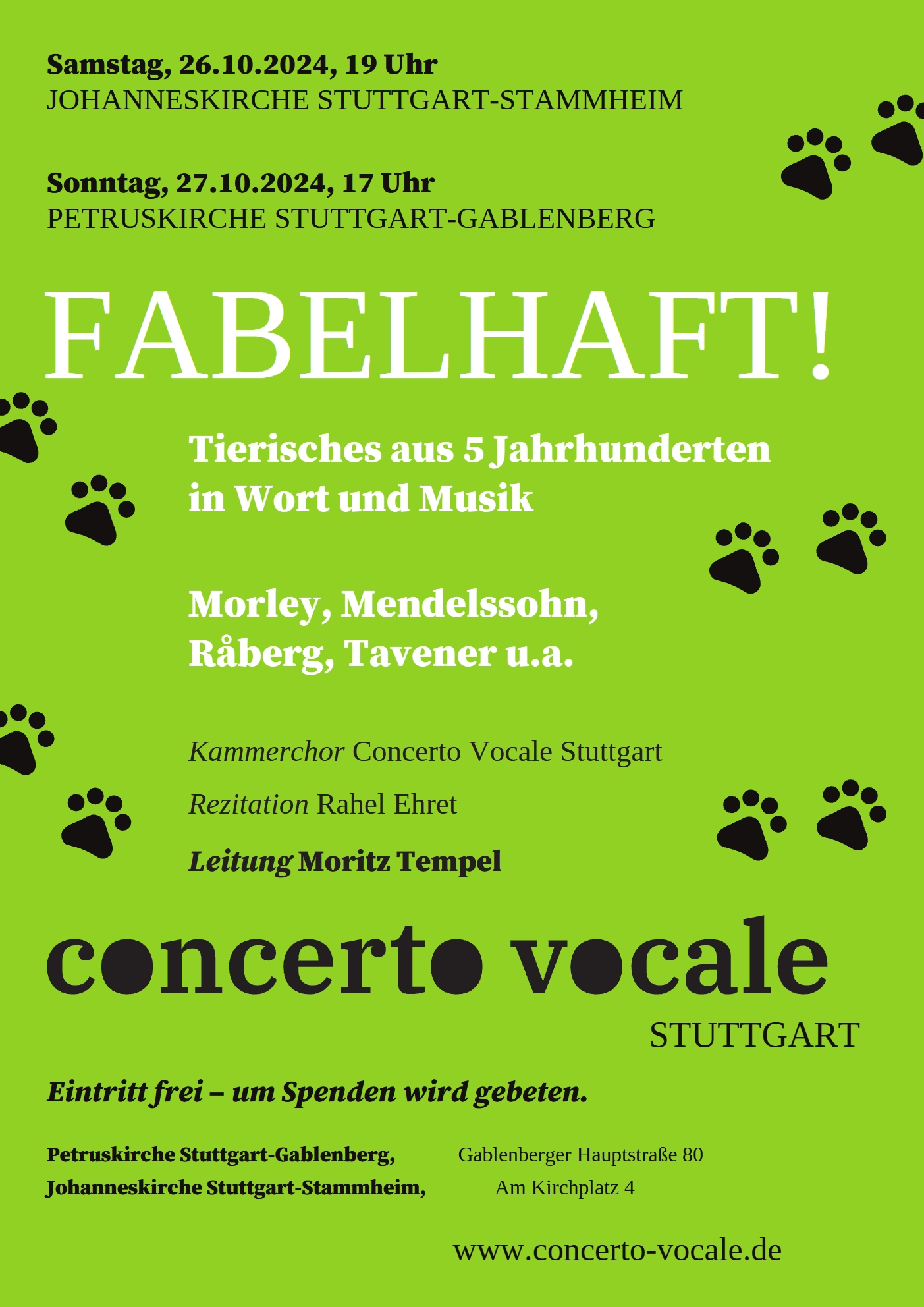 Konzertplakat Fabelhaft